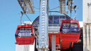 El presidente Luis Abinader inauguró ayer el primer tramo del Teleférico de Santiagoo.