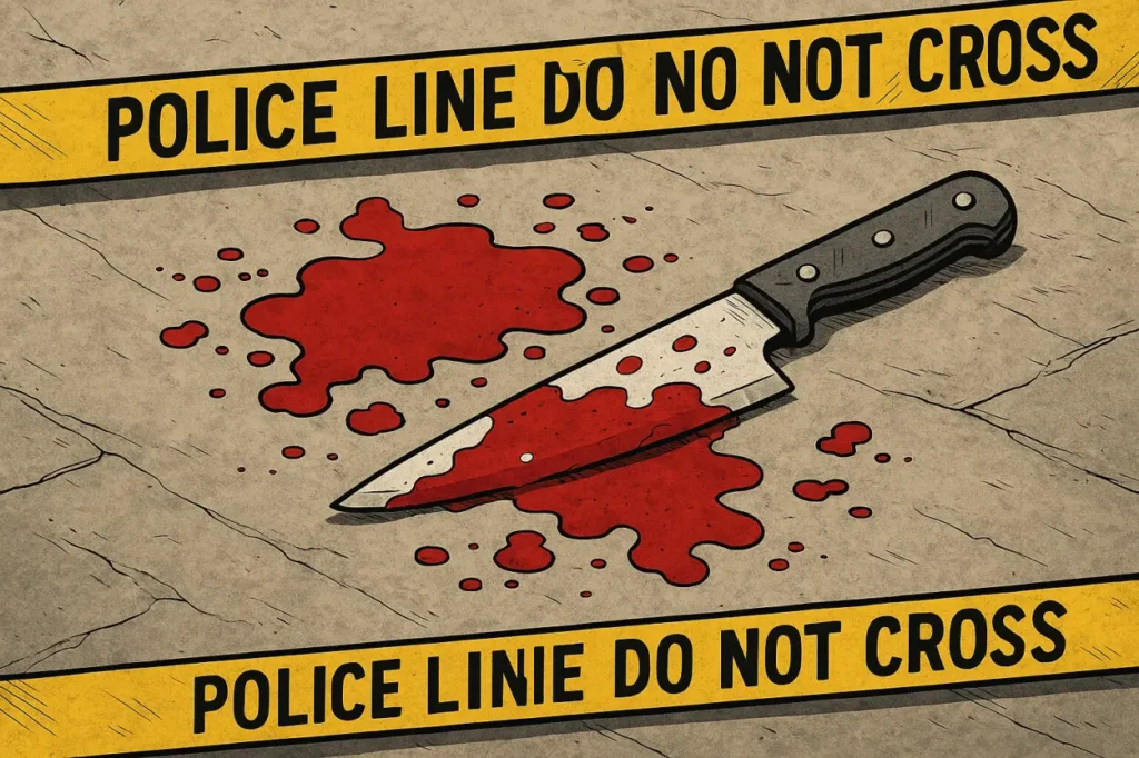 Un-cuchillo-en-una-escena-de-un-crimen-generada-por-IA